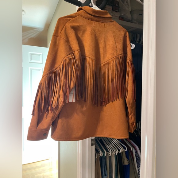 Forever 21 Faux Suede Fringe Jacket - Picture 2 of 2